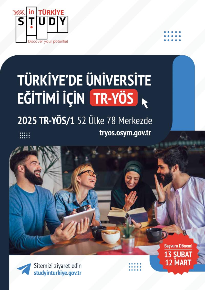 2025 TR-YÖS Sınav Başvuruları